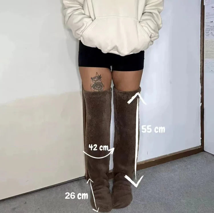 Comfuzzle Fuzzy Long Socks